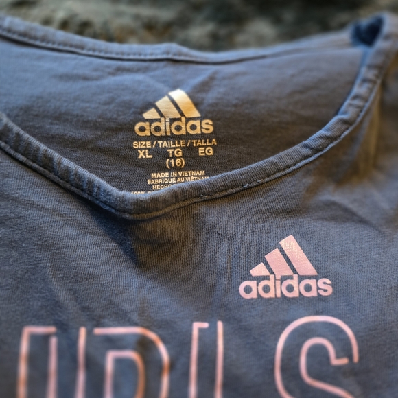 Adidas Kids Navy Graphic Tee - Picture 2 of 3
